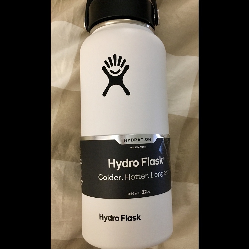 White Hydro Flask 32oz 946ml NWT!